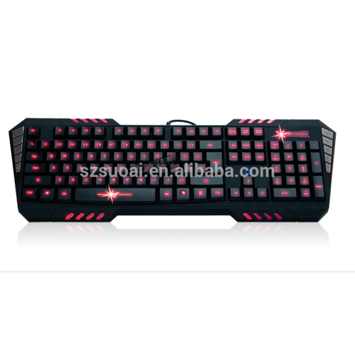AULA SI-855 Nice Looking Silicone Membrane Keyboard With Blue Backlit